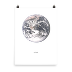 "Home" World Globe Print